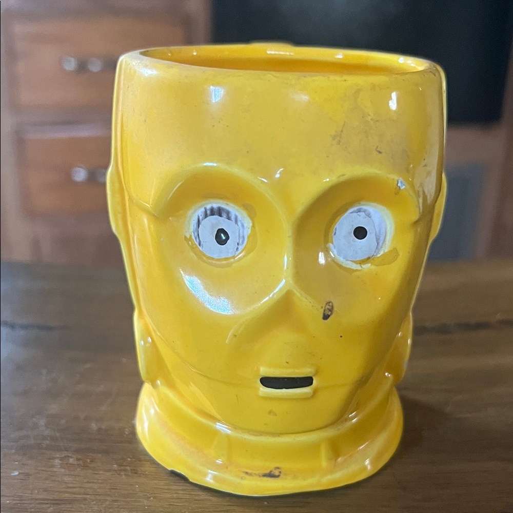 Sigma Beauty vintage Yellow C-3PO Ceramic Face Mug